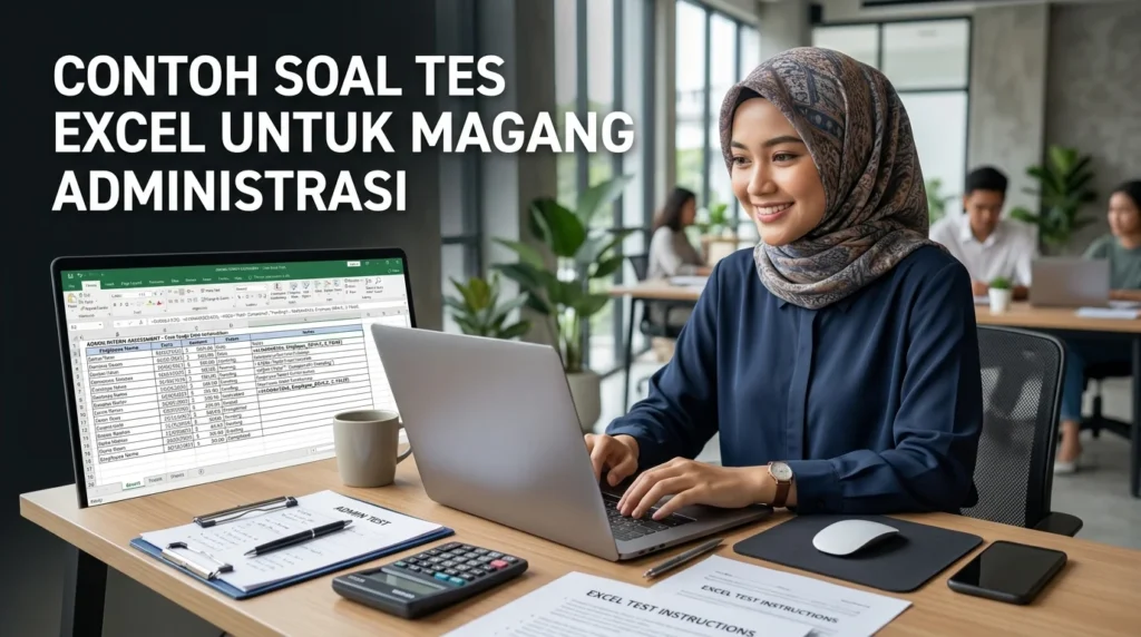 Contoh soal tes Excel untuk magang administrasi bagi mahasiswa