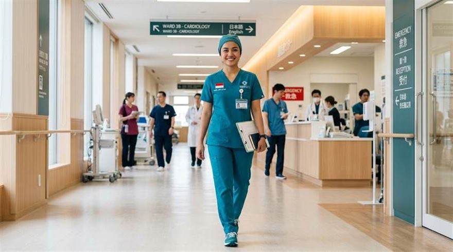 Bidan membimbing inisiasi menyusu dini pasca persalinan gentle birth